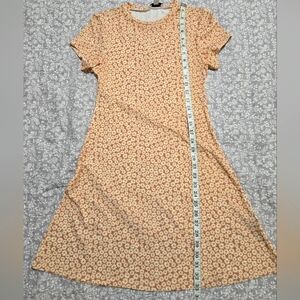 Topshop Pink Daisy Floral Print Mini Dress, Sz 6